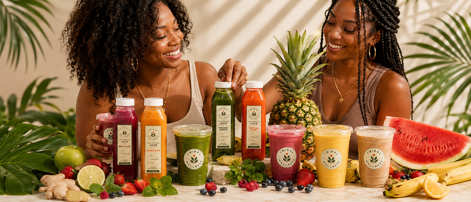 Tribal Wellness fresh juice pop up at a local gym